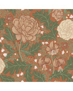 Tapete Grün, Rot Rasch-Textil Vliestapete (1025146)
