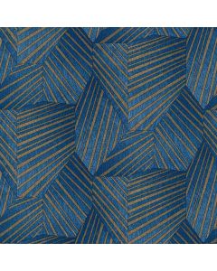 Tapete Blau, Gold, Kupfer ELLE DECORATION Vinyltapete (1035228)