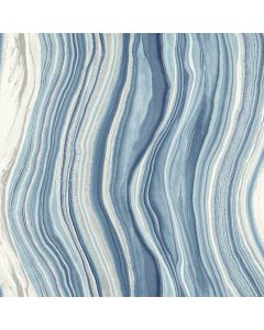 Tapete Blau Rasch-Textil Papiertapete (G121-2027)