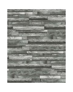 Tapete Grau, Silber, Schwarz, Anthrazit Marburg Vinyltapete (1027585)