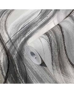 Tapete Grau, Silber Marburg Vinyltapete (1034871)