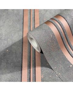 Tapete Grau, Silber, Rosa, Rose Marburg Vinyltapete (1033438)
