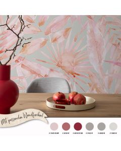 Digitaldruck Grau, Silber,Rosa, Rose,Rot SCHÖNER WOHNEN  (1040522)