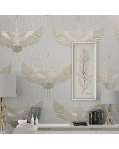 Tapete Beige, Creme, Weiß Marburg Vliestapete