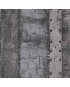 Tapete Grau, Silber, Schwarz, Anthrazit livingwalls Vinyltapete (C377-4348)