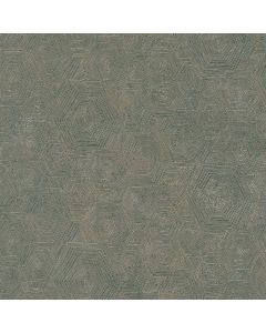 Tapete Grau, Silber, Grün Vinyltapete livingwalls (1039707)