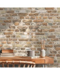 Tapete Beige, Creme, Braun, Grau, Silber AS-Creation Vinyltapete (1042010)
