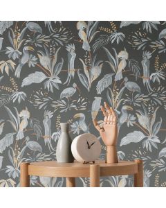 Tapete Grau, Silber, Schwarz, Anthrazit livingwalls Vinyltapete (1042221)