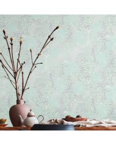 Tapete Grau, Silber, Grün livingwalls Vinyltapete (1042258)