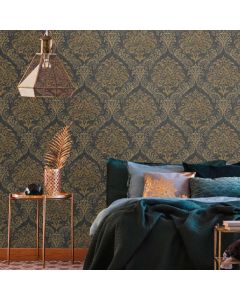 Tapete Gold, Schwarz livingwalls Vinyltapete (1043736)