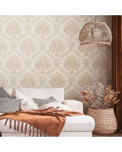 Tapete Gold, Kupfer, Weiß livingwalls Vinyltapete (1043738)