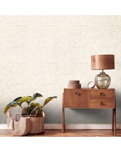 Tapete Beige, Gold, Weiß livingwalls Vinyltapete (1043743)