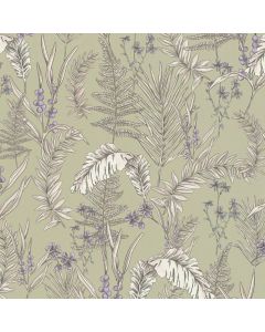 Tapete Beige, Creme, Grün livingwalls Vliestapete (1044356)