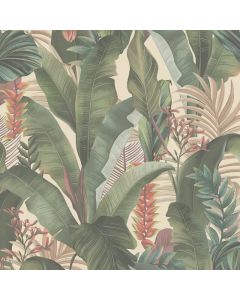 Tapete Beige, Creme, Grün livingwalls Vliestapete (1044357)