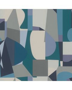 Tapete Blau, Grau, Silber Rasch Vinyltapete (1039532)