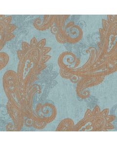 Tapete Blau, Gold, Kupfer Rasch Vinyltapete (1042828)
