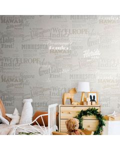 Tapete Beige, Creme, Grau, Silber, Weiß Novamur Vliestapete (1041312)