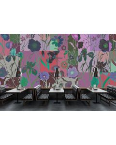 Lila Blumentapeten Violette Tapeten Mit Blumen Blumchen