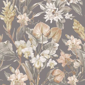 Tapete Beige, Creme, Braun, Grau, Silber Rasch-Textil Vliestapete (1042681)
