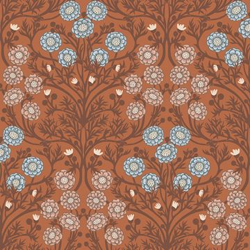 Tapete Orange, Terrakotta Rasch-Textil Vliestapete (1025160)