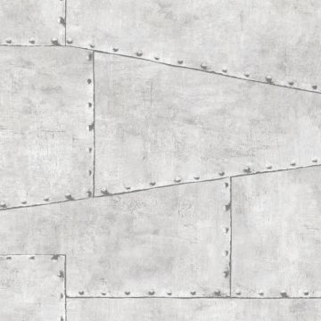 Tapete Grau, Silber Rasch-Textil Papiertapete (1025177)
