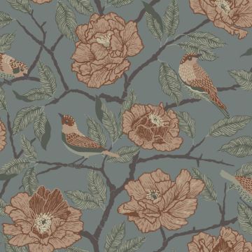 Tapete Blau, Rot Rasch-Textil Vliestapete (1043646)