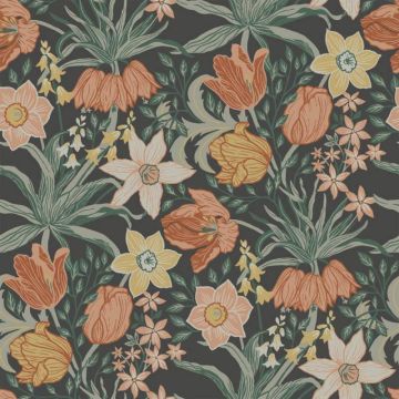 Tapete Schwarz, Bunt Rasch-Textil Vliestapete (1043650)