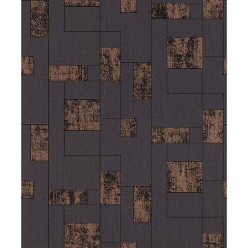 Tapete Braun, Grau, Silber Rasch-Textil Textiltapete (1025419)