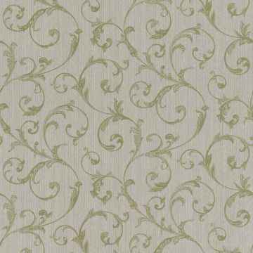 Tapete Grau, Silber, Grün Rasch-Textil Textiltapete (1035330)