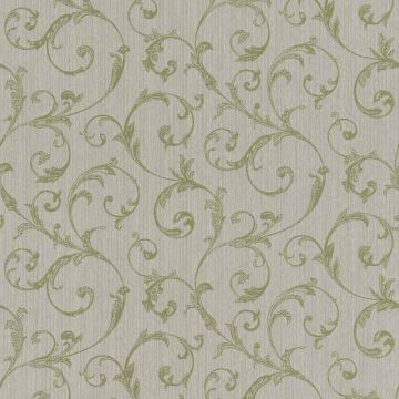 Tapete Grau, Silber, Grün Rasch-Textil Textiltapete (1035330)