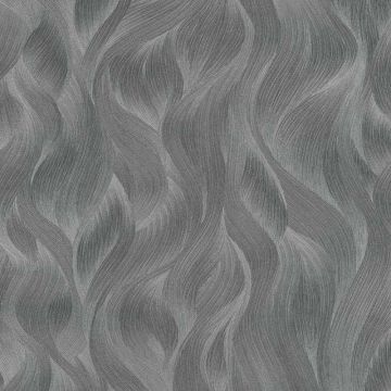 Tapete Schwarz, Anthrazit ELLE DECORATION Vliestapete (1035226)