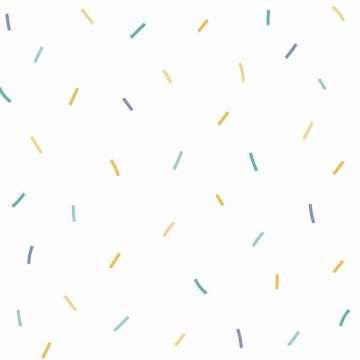 Tapete Blau, Gelb, Vanille, Weiß Rasch-Textil Papiertapete (1040626)