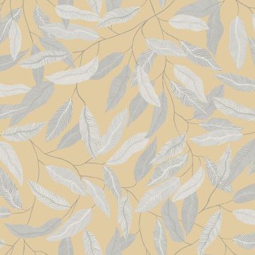 Tapete Beige, Creme, Grau, Silber Rasch-Textil Vliestapete (1040814)