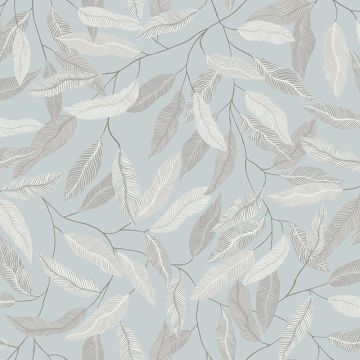 Tapete Blau, Grau, Silber, Pastellfarben Rasch-Textil Vliestapete (1040817)
