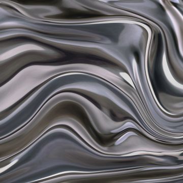 Digitaldruck-Tapete Grau, Silber ELLE DECORATION (1039111)