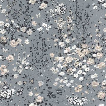 Tapete Grau, Silber Rasch-Textil Vliestapete (1037784)