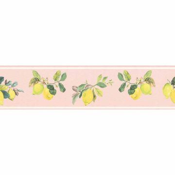 Bordüre Gelb, Vanille, Rosa, Rose Rasch-Textil Papier (1037804)