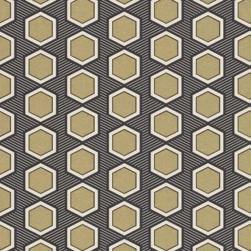 Tapete Gold, Schwarz-Weiß Emil & Hugo Vliestapete (1038540)