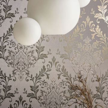 Tapete Beige, Creme, Gold, Kupfer Marburg Vliestapete (1042282)