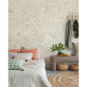 Digitaldruck-Tapete Beige, Creme Eijffinger (1039787)