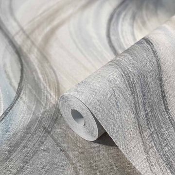 Tapete Blau, Grau, Silber Marburg Vliestapete (1034874)