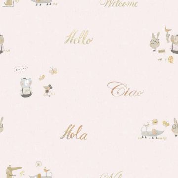 Tapete Beige, Creme Rasch-Textil Papiertapete (1035035)