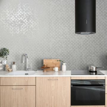 Tapete Grau, Silber, Marburg Vliestapete (KG-171344)