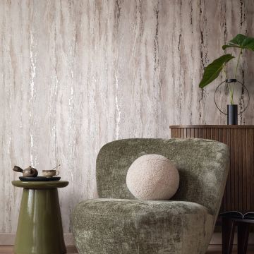 Tapete Beige, Creme, Marburg Vliestapete (KG-171379)