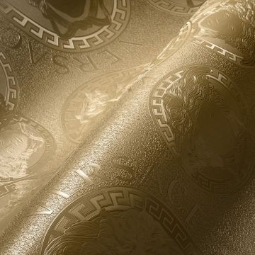 Tapete Gold, Kupfer VERSACE Satintapete (1040230)