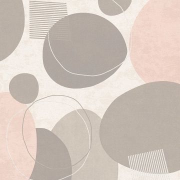 Tapete Beige, Creme, Grau, Silber, Rosa, Rose AS-Creation Vliestapete (1039383)