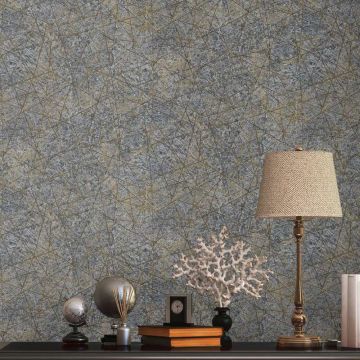 Tapete Grau, Silber, Gold, Kupfer, Schwarz, Anthrazit livingwalls Vliestapete (1043768)