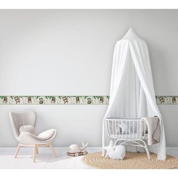 Bordüre Beige, Creme, Braun, Grün Marburg Vlies (1040029)