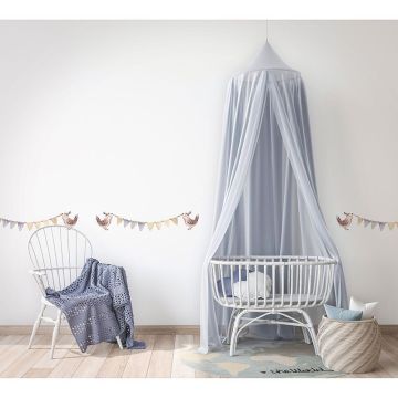 Bordüre Blau, Braun, Gelb, Vanille Marburg Vlies (1040031)