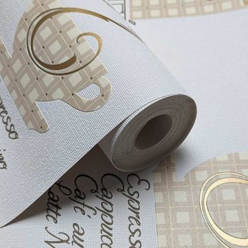 Tapete Gold, Kupfer, Weiß SALE Marburg Papiertapete (1040610)